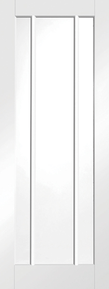 Worcester Internal White Primed Door with Clear Glass